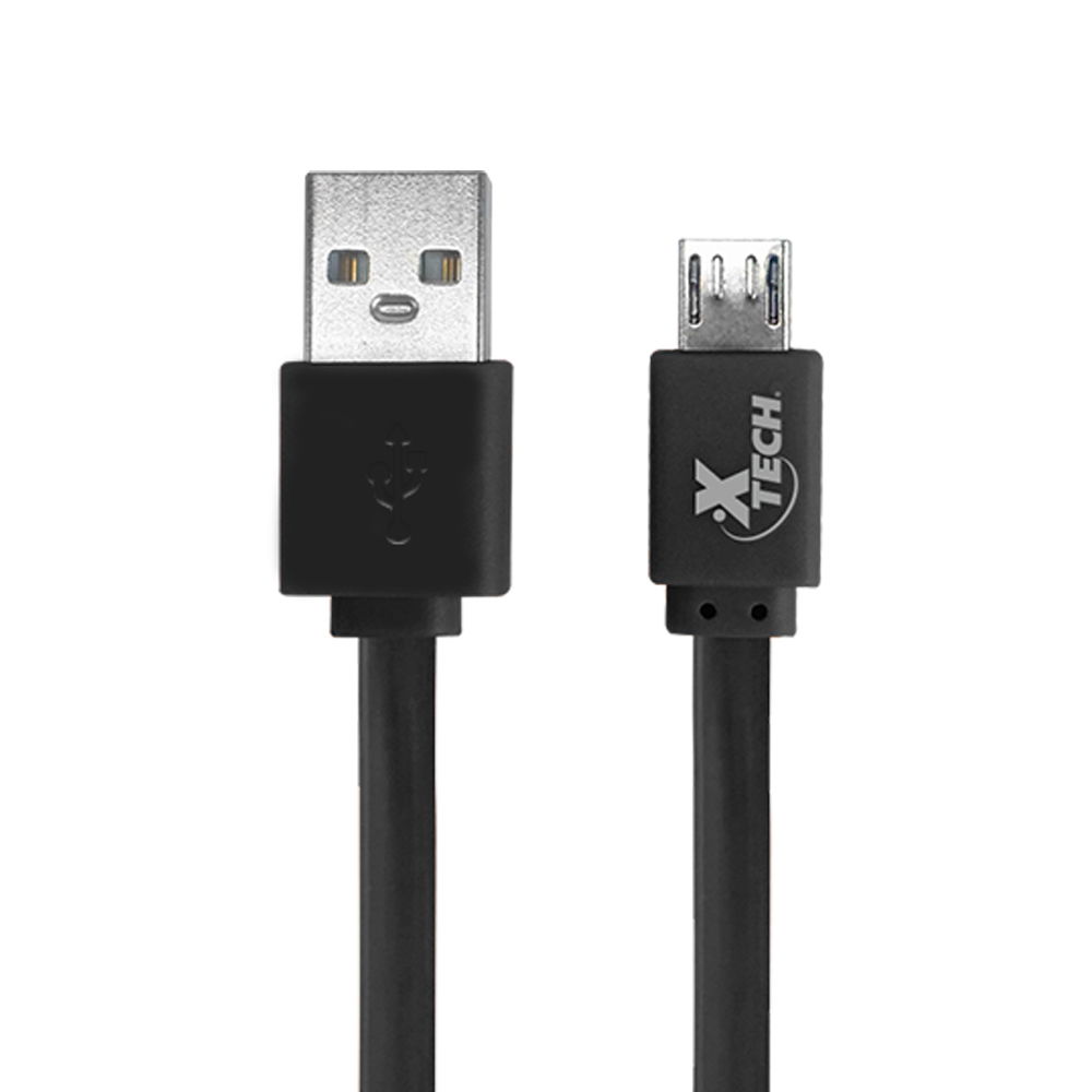 Cable USB - USB (M) A Micro-USB Tipo B (M) - USB 2.0 - 5 V - 2.4 A - 1 M - Plano - Negro, Blanco, Azul, Verde, Naranja (Paquete De 10)