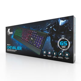 Teclado gaming Chevalier Xtech - Iluminación LED - Español - Teclado silencioso
