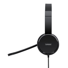 Lenovo 100 - Auricular - en oreja - cableado - USB - negro Lenovo 100 - Auricular - en oreja - cableado - USB - negro