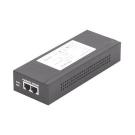 Injector Super Hi-PoE / 56Vcd / 30 Watts / Para Domos HIKVISION PTZ / IP (-AE / DE) / Soporta 802.3 af /at