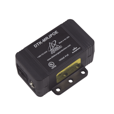 Protector Contra Sobretensiones PoE/HiPoE Hasta 10 GbE, Para Cámaras IP PoE, WAP, Control de Acceso, Iluminación PoE