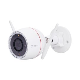 Bala IP 3 Megapíxel / Wi-Fi  / Audio de Dos Vías / Visión Nocturna en Color / Sirena / Estrobo / Detección de movimiento / Notificación Push / Ranura Para Memoria / Uso en Exterior