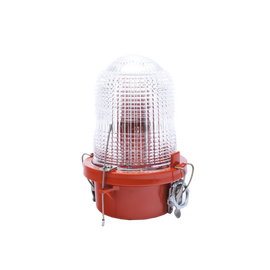 Lámpara de Obstrucción Roja, Tipo L-810, LED de baja intensidad, (120 - 240 Vca).