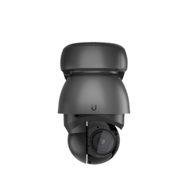UniFi Protect G4 PTZ cámara de giro, inclinación y zoom de alto rendimiento con transmisión de video 4K, 24 FPS, zoom óptico 22x y visión nocturna LED IR adaptativa.