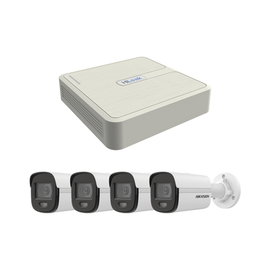 KIT IP 1080p / NVR de 4 Canales / 4 Cámaras IP Bala ColorVu