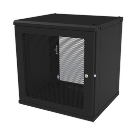 Gabinete de Pared Fijo, Puerta Perforada, Rack 19in,  de 12 Unidades de Rack