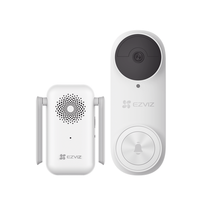 Timbre con Cámara Wi-Fi (Doorbell) de Batería Recargable  / Libre de Cables / Cámara 3 Megapíxel / Llamada a la App / Incluye Timbre Para Interior Con Timbres Seleccionables / Ranura para Memoria / Uso Exterior Con Protecci&amp