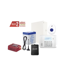 Kit de Alarma VISTA48 con Comunicador, Botón de Pánico y Detección de Caídas Inalámbrico, Gabinete, Transformador y Batería