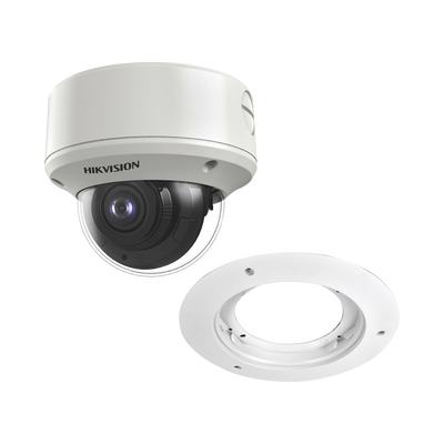 Kit Domo TURBOHD + Montaje para Plafón 2 Megapixel (1080p) / Ultra Baja Iluminación / WDR 130 dB / Lente Mot. 2.7 - 13.5 mm / IP67 / IK10 / 60 mts IR EXIR / Metal