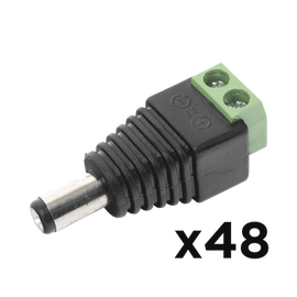 KIT DE 48 CONECTORES MACHO PARA ALIMENTACIÓN A 12 VCD