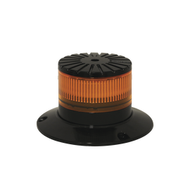 Baliza LED compacta discreta, domo ambar, color ambar