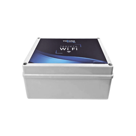 Modulo WIFI LITE con gabinete para uso en Energizadores YONUSA / Aplicación sin costo / Botón de Pánico/ 1 Salida Propósito General