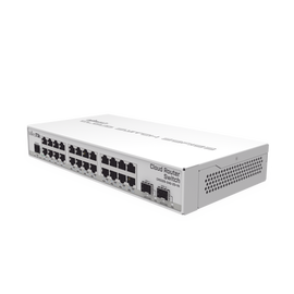 Switch Sistema Operativo Dual 24 Puertos Gigabit Ethernet y 2 Puertos SFP+, Para Escritorio