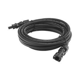 Cable Fotovoltaico 2.5 m, Negro, Calibre 10 AWG con Terminales MC4 en Ambos Extremos