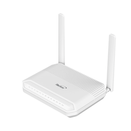 ONU GPON WiFi 6, 2.4/5 GHz, 4 puertos Gigabit + 1 POTS + 2 USB, conector SC/UPC