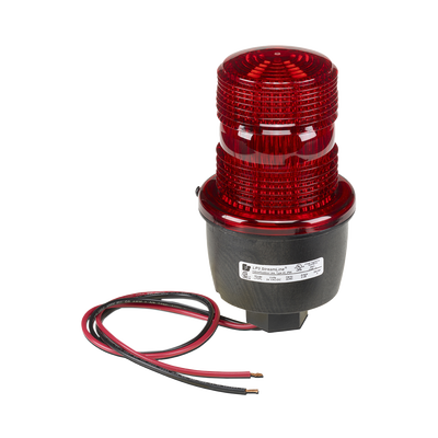 Luz de advertencia LED serie Streamline, 24 Vcd, montaje en tubo, rojo