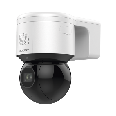 PTZ IP 4 Megapixel / 4X Zoom Óptico / 50 mts IR EXIR / Luz Estroboscópica / Sirena Integrada / WDR 120 dB / PoE+ / IP66 / Ultra Baja Iluminación / Micrófono y Bocina Interconstruido / Micro SD