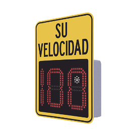 Three-digit Speed Radar with Red / Yellow LEDs