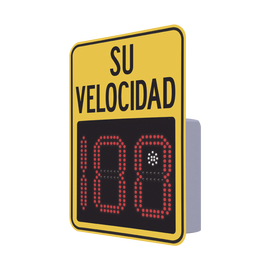 Three-digit Speed Radar with Red / Yellow LEDs