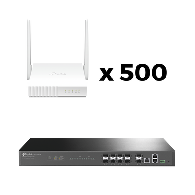 Kit para ISP`s / OLT DS-P7001-08 con Paquete de 500 ONU´s Modelo XN020G3.