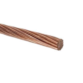 Cable de Cobre Desnudo Semiduro 7 Hilos, Cal. 1/0 AWG, Rollo 50 m.