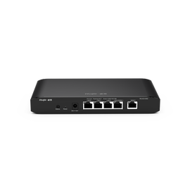 Router administrable cloud con 3 puertos LAN gigabit, 1 Puerto WAN gigabit y 1 puerto LAN/WAN gigabit configurable, hasta 100 clientes con desempeño de 500 Mbps asimétricos