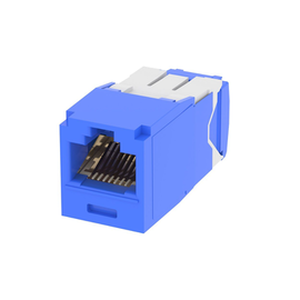 Conector Jack RJ45 Estilo TG, Mini-Com, Categoría 6A, Con Gel Resistente a la Corrosión, de 8 posiciones y 8 cables, Color Azul