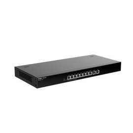 Router administrable cloud 10 puertos gigabit, soporta  4 WAN configurable, hasta 200 clientes con desempeño de 1Gbps asimétricos