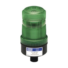 Mini baliza de LED color verde montaje permanente SAE Clase III