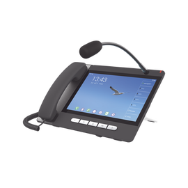 Teléfono IP  Android 9.0 Empresarial para 20 líneas SIP, pantalla táctil, Wi-Fi y Bluetooth, PoE, hasta 112 botones DSS, puertos Gigabit, soporta recepción de video.