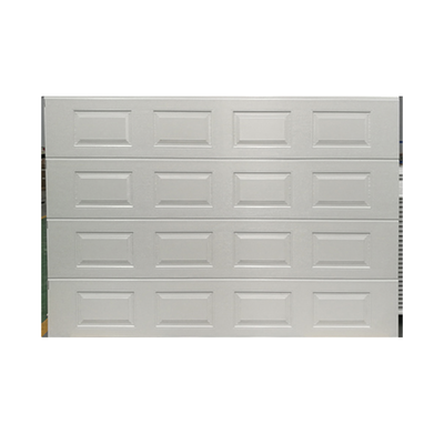 Puerta de Garage de alta calidad, Color blanco 20X8 pies,  AISLADA, Estilo Americana , CUADRO CORTO.