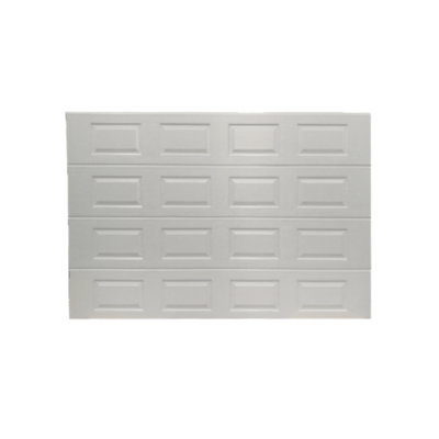 Puerta de Garage de alta calidad, Color blanco 18X8 pies,  AISLADA, Estilo Americana , CUADRO CORTO / 8 Cuadros.