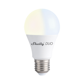 Foco tipo inteligente con señal inalámbrica, color dual blanco y cálido, uso de App Shelly.