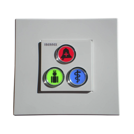 Modulo de 3 Botones iluminados / Alarma / Cancelar y Código Azul / BUS RS485 / Compatible con NX0019/B, NX1021 Y NX0015