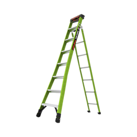 Escalera de Tijera 3 en 1 de 2.44 Metros, Fibra de Vidrio (SKU13908-001). Hecha en E.U.A. (Versión 2.0)