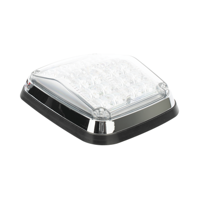 Luz de advertencia color Claro, SAE, 12 Led, IP67