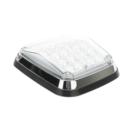 Luz de advertencia color Claro, SAE, 12 Led, IP67