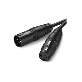 Cable para Micrófono XLR Tipo Canon Macho a Hembra | 5 Metros Plug & Play | Anti interferencias | Triple Blindaje | Alta Calidad | Color Negro