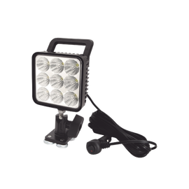 Lámpara de trabajo de 9 led, montaje giratorio magnético, 12-24 Vcc, 1300 Lumenes