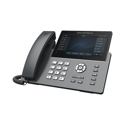 Teléfono IP Wi-Fi, Grado Operador, 12 líneas SIP con 6 cuentas, pantalla táctil  7