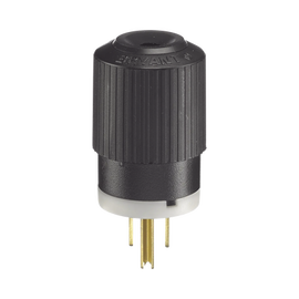 Clavija Negra 15 A 125 V CA 2 Polos 3 Hilos (NEMA 5-15P).