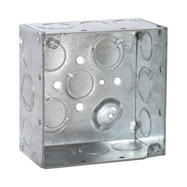 Caja Cuadrada Galvanizada  de 4