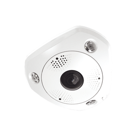 Fisheye IP 12 Megapixel / DEWARPING / IMMERVISION lens / 180° - 360° / WDR 120 dB / Heat Map / Outdoor IP67 / IK08 /  In-Out Audio Alarm / Multiple Views