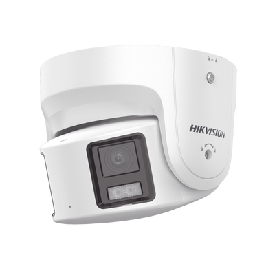 [ PROTECCIÓN ACTIVA ] Turret IP Panorámica 8 Megapixel / 180° / Imagen a Color 24/7 / PoE / WDR 130° / IP67 / ACUSENSE / Protección Activa (Luz Estroboscópica y Alarma Audible)