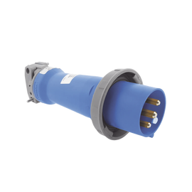 Clavija industrial, 30 A, 250 V CA, 2 Polos 3 Hilos, IP67.  Grado Industrial.