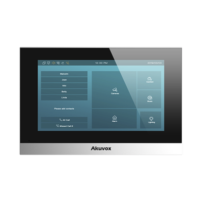 Monitor Linux de 7 Pulgada para interior / Intercom SIP / Compatible con cualquier frente de calle AKUVOX / WIFI
