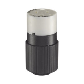 Conector de 15 A 125 V CA/ 2 Polos 3 Hilos/ Grado Industrial/ Color  Blanco y Negro/ NEMA 5-15R.