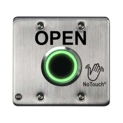 Interruptor IR NoTouch ® de acero inoxidable, doble salida EE. UU., ABIERTO