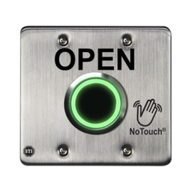 Interruptor IR NoTouch® de Acero Inoxidable, Salida Doble, ABIERTO