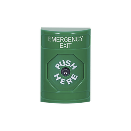 Botón de Salida de Emergencia, Texto en Inglés, Restablecimiento con Llave